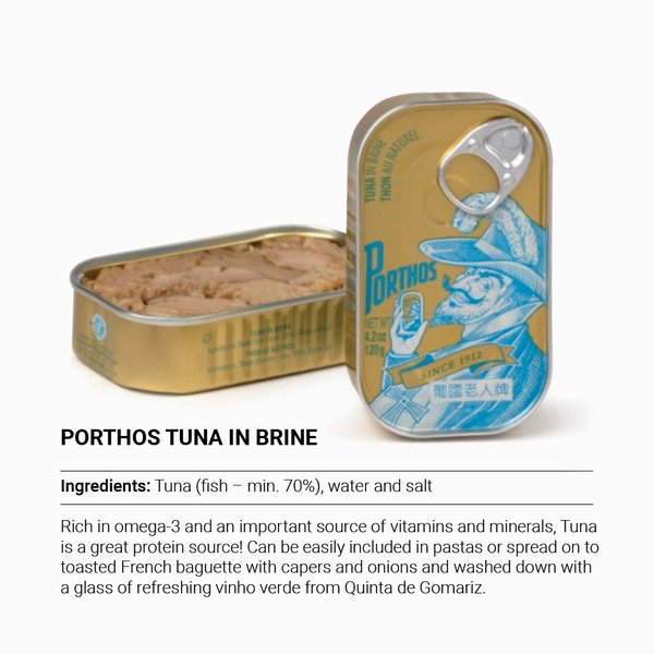 PORTHOS Tuna in Brine (Bundle of 3 cans)