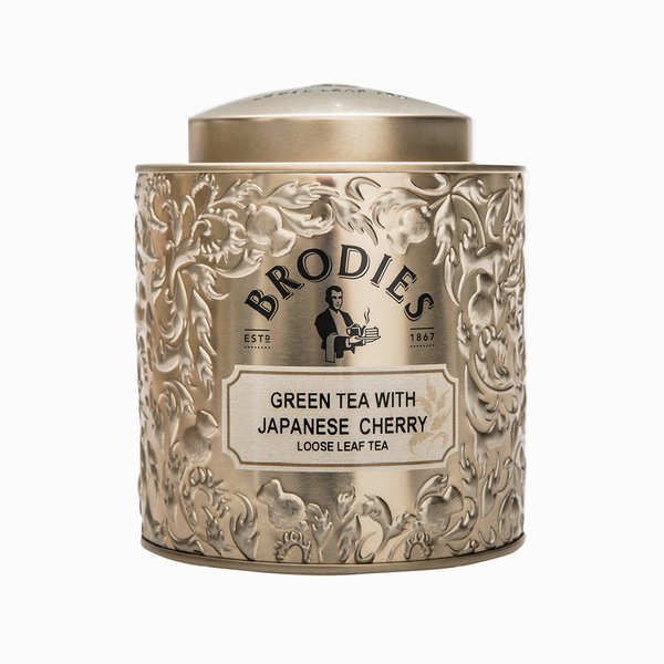 BRODIES Green Tea With Japanese Cherry Loose Leaf Thistle Caddy