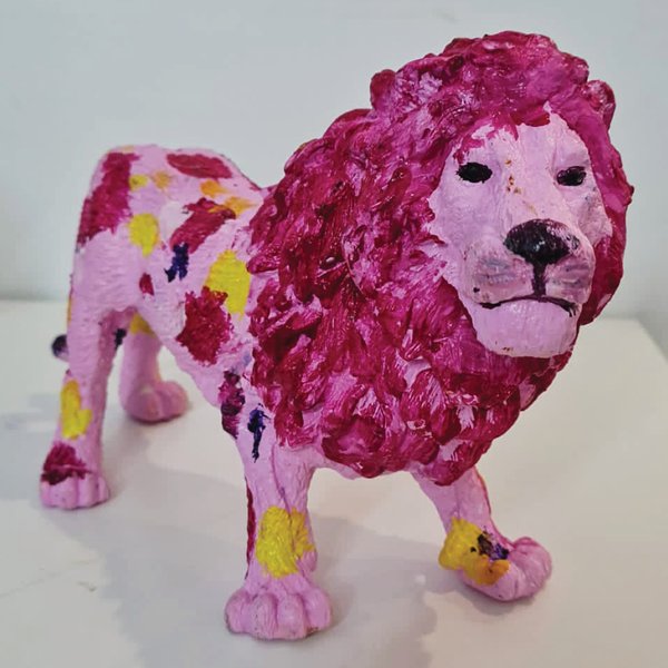 LIONS Figurines Pink 